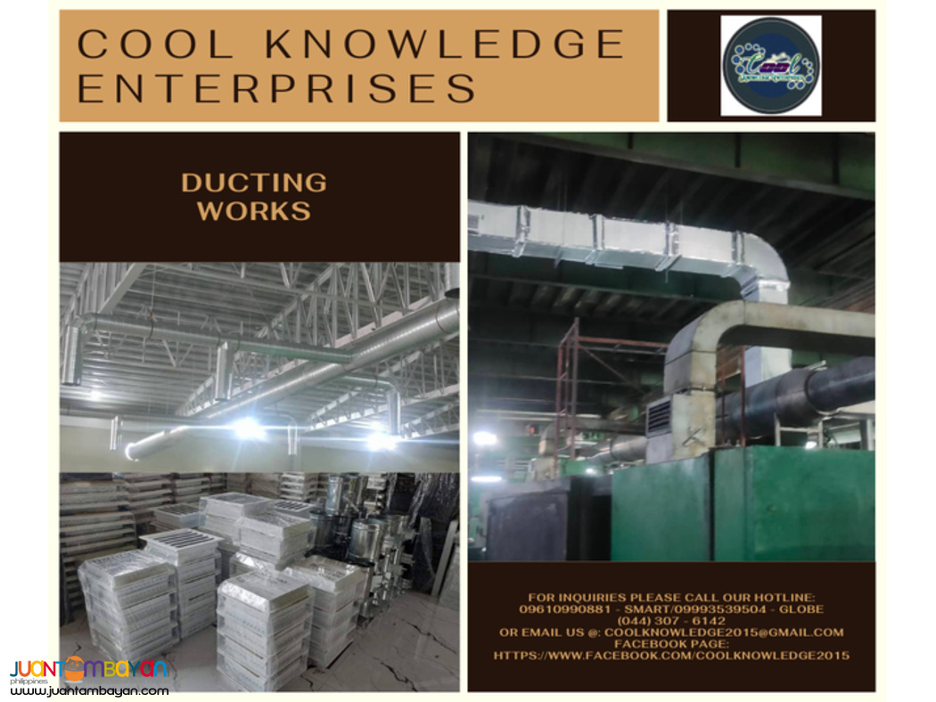 DUCTING WORKS SUPPLY AND INSTALLATION=MEYCAUAYAN