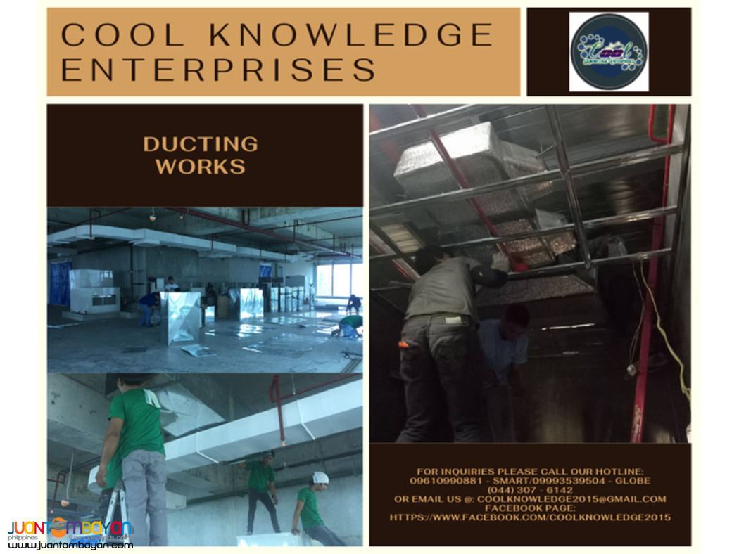DUCTING WORKS SUPPLY AND INSTALLATION=MEYCAUAYAN