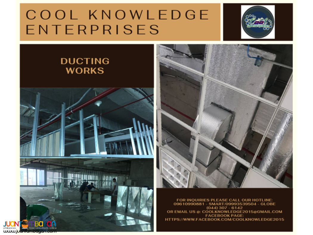 DUCTING WORKS SUPPLY AND INSTALLATION=MEYCAUAYAN
