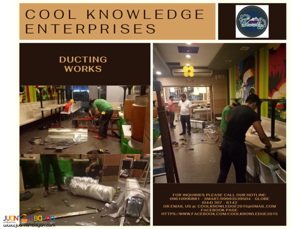 DUCTING WORKS SUPPLY AND INSTALLATION=MEYCAUAYAN