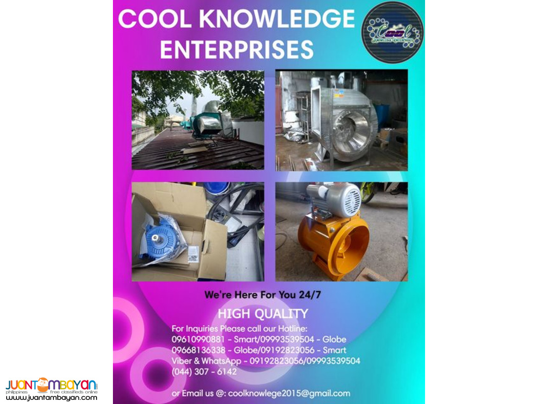 exhaust & fresh air blower system--bulacan