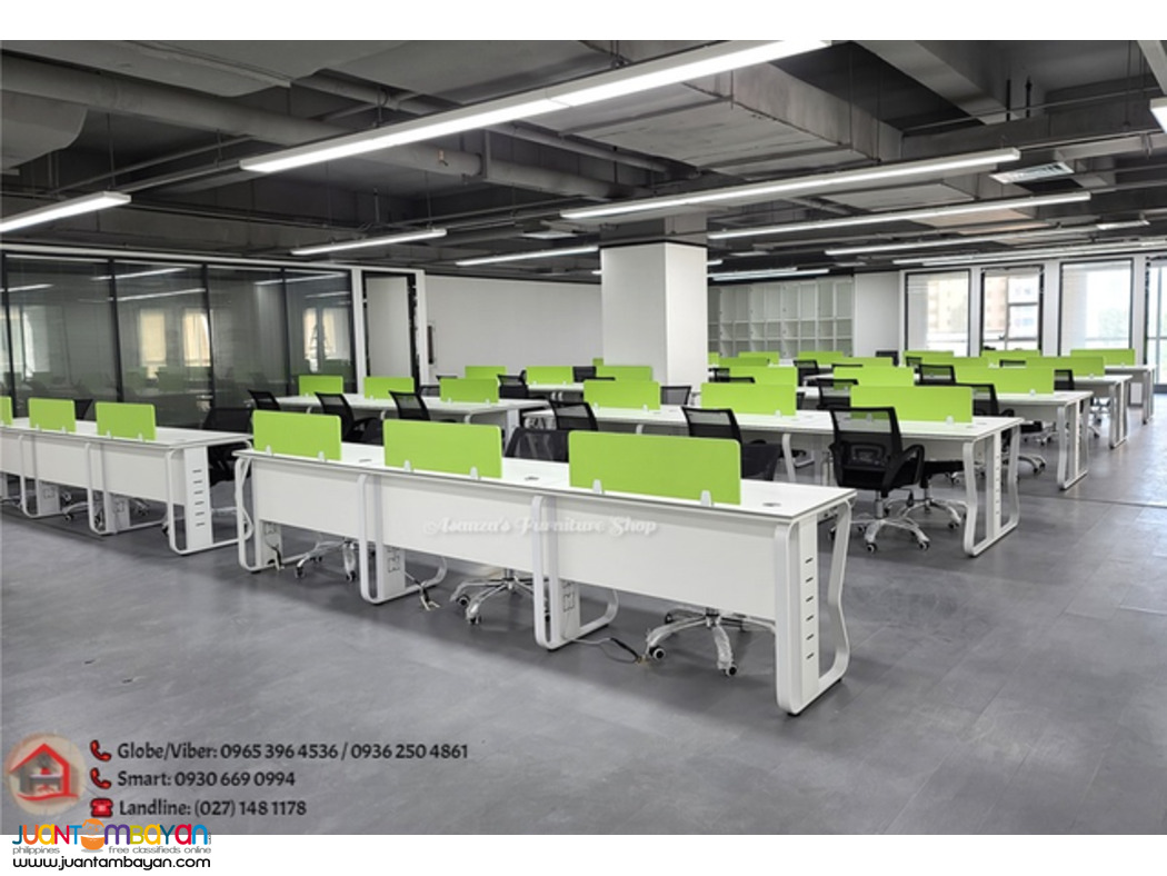 4 SEATER OFFICE DESK W/ MOBILE DRAWER