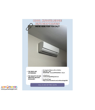 services, supply and installation of air conditioning system