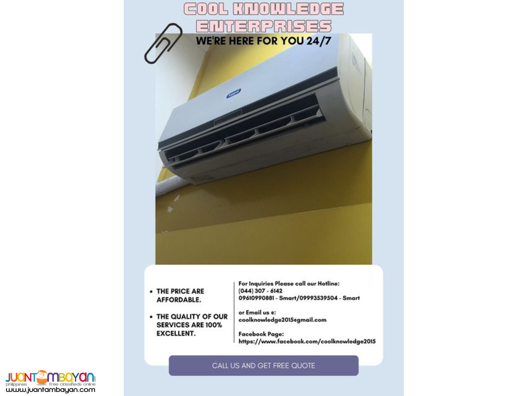 services, supply and installation of air conditioning system