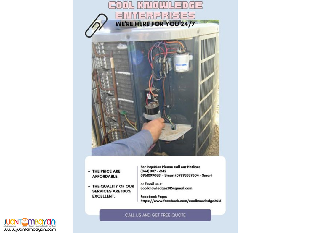 services, supply and installation of air conditioning system