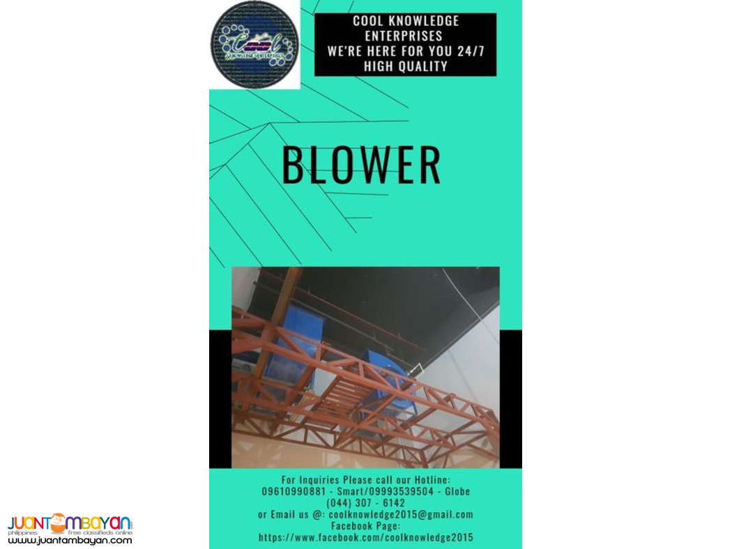 [exhaust - fresh air blower system] supply and installation