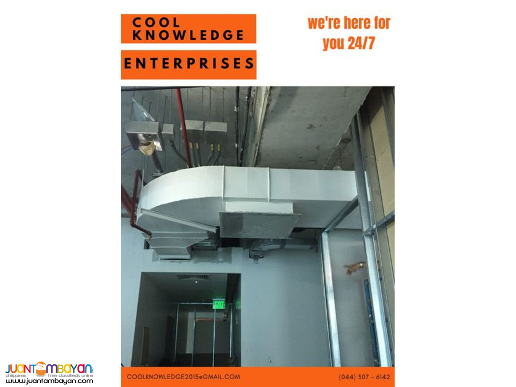 services,supply and installation,fabricate of ducting works