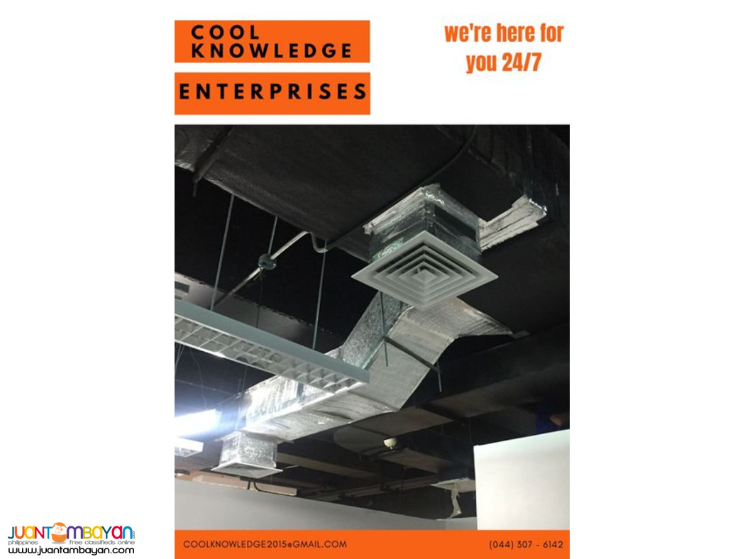 services,supply and installation,fabricate of ducting works