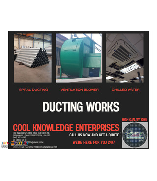 installation ' supply ' services ' fabricate of ducting works