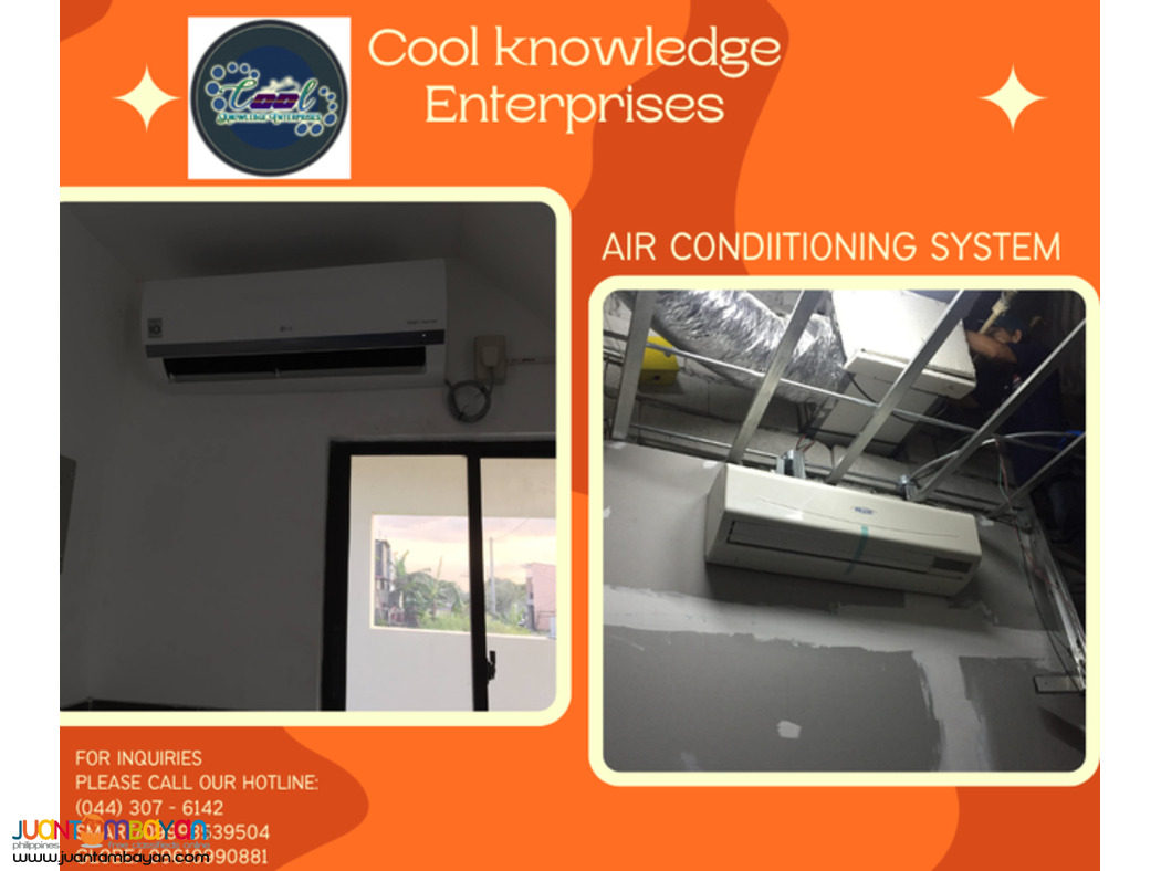 WE CLEAN,SUPPLY AND INSTALLATION OF AIR CONDITIONING SYSTEM