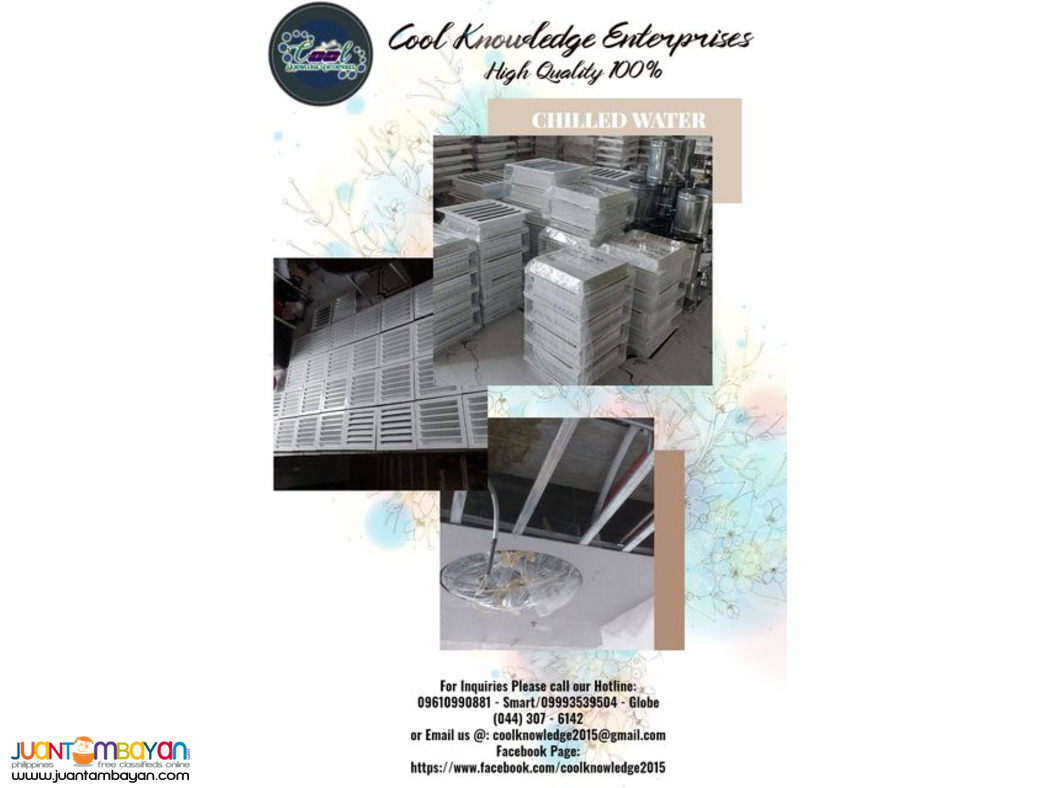 CHILLED WATER SYSTEM { WE SUPPLY AND INSTALL }