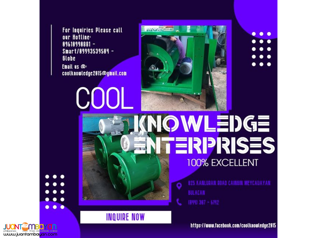 FRESH AIR CENTRIFUGAL BLOWER SYSTEM--SUPPLY AND INSTALLATION