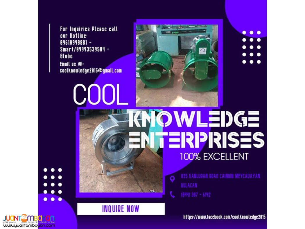 FRESH AIR CENTRIFUGAL BLOWER SYSTEM--SUPPLY AND INSTALLATION