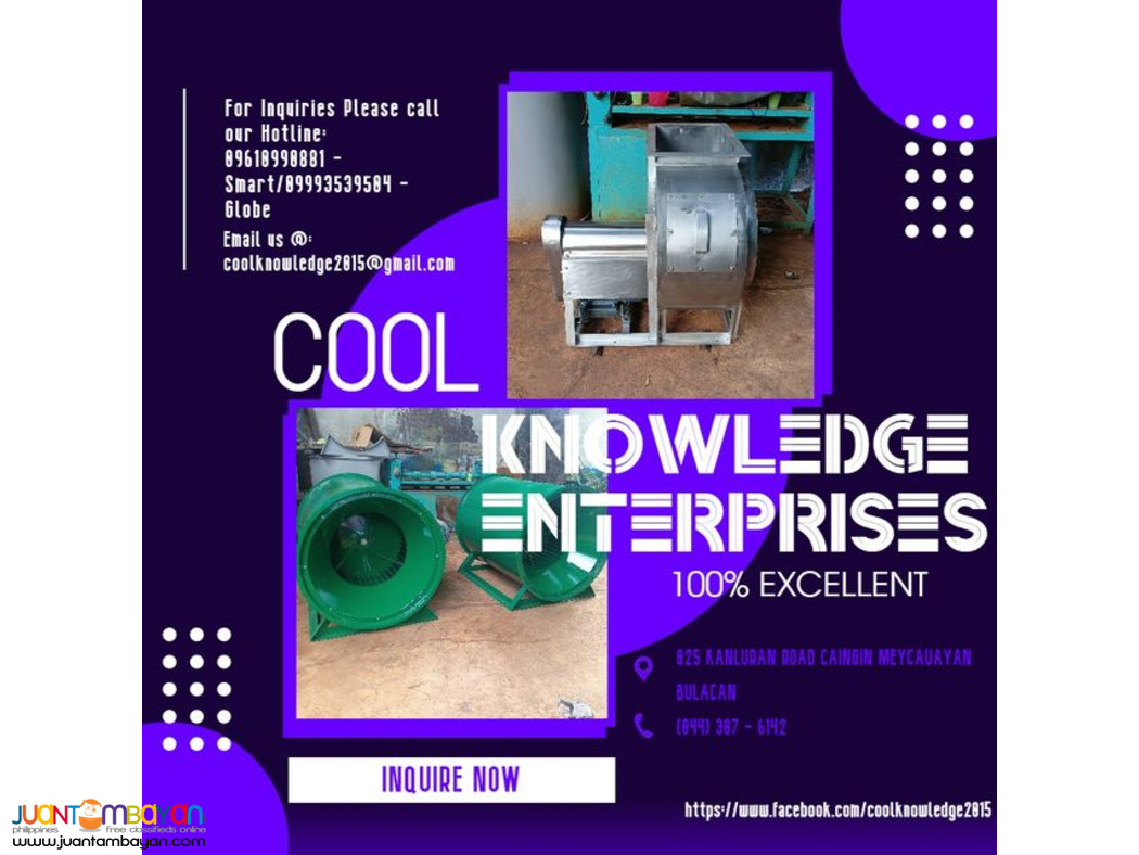 FRESH AIR CENTRIFUGAL BLOWER SYSTEM--SUPPLY AND INSTALLATION
