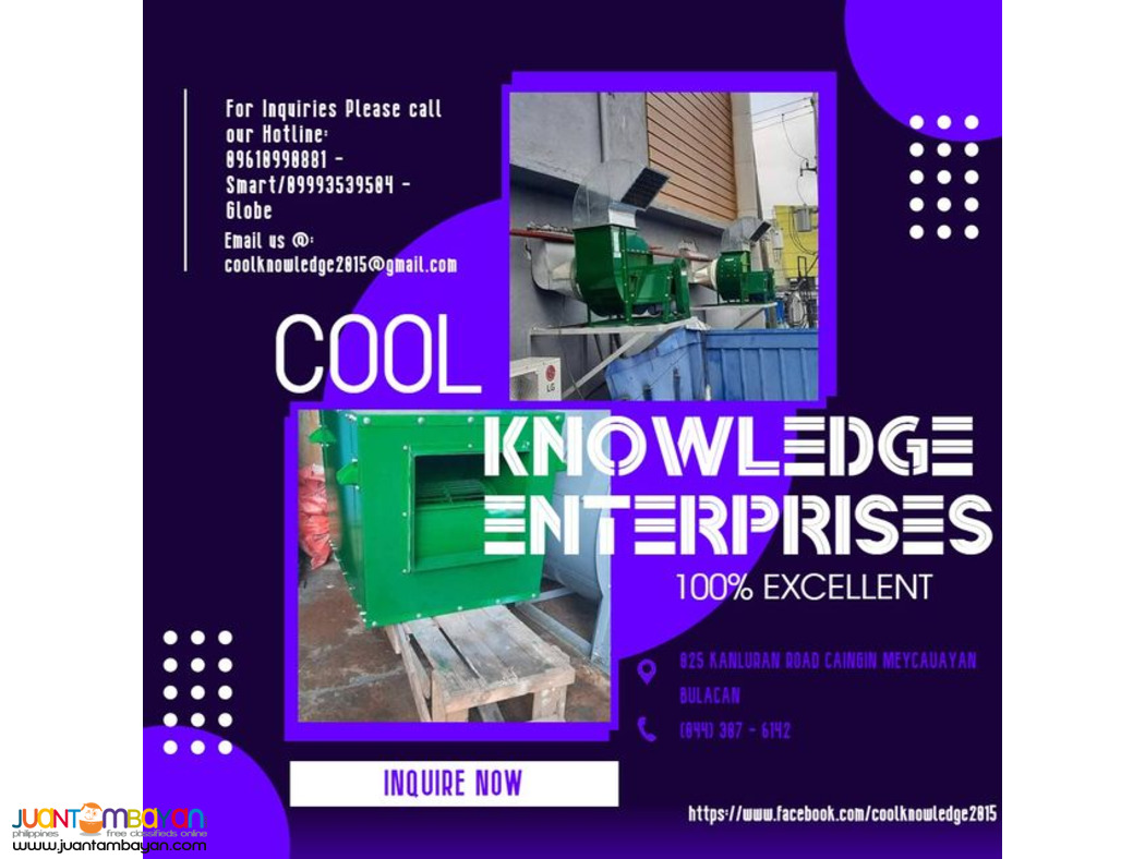 FRESH AIR CENTRIFUGAL BLOWER SYSTEM--SUPPLY AND INSTALLATION
