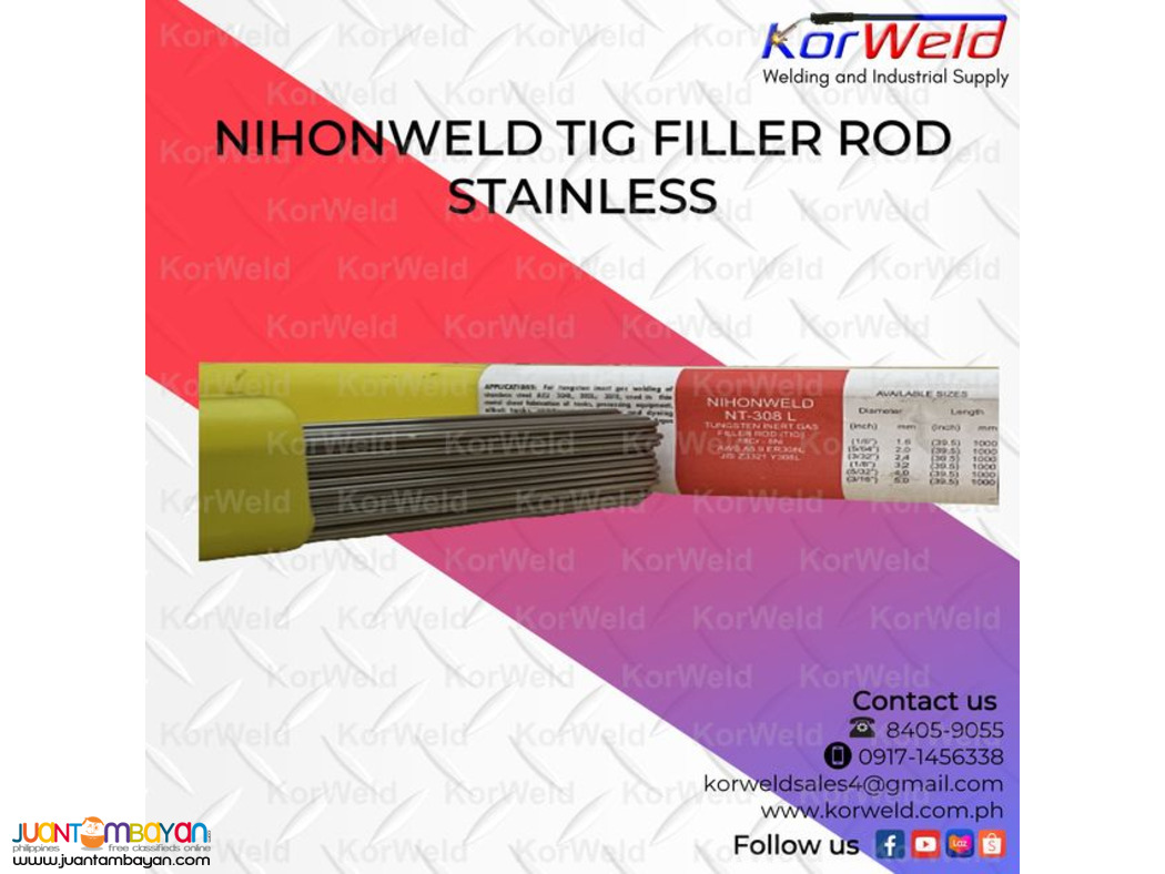 Nihonweld Filler Rod NT308 Stainless 