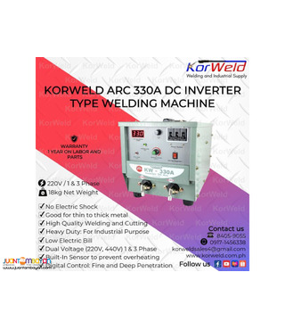 Korweld ARC 330A Inverter Type Welding Machine 