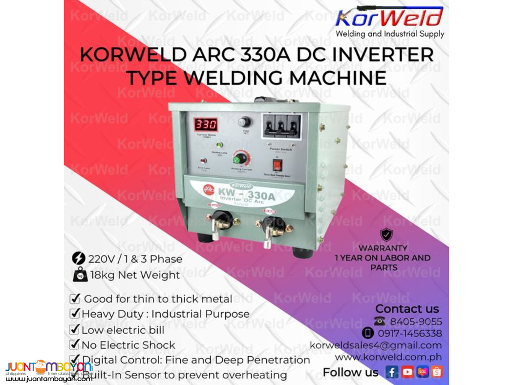 Korweld ARC 330A Inverter Type Welding Machine 