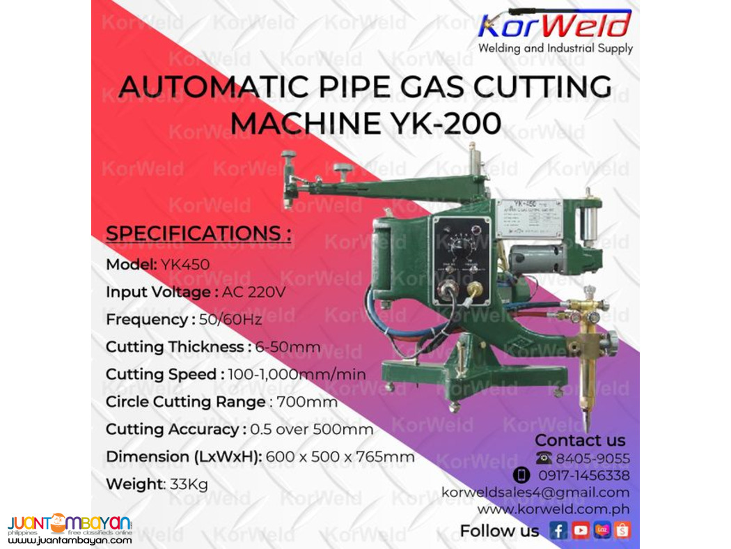 Yukwang Shape Automatic Gas Cutting Machine YK-450(Elephant)