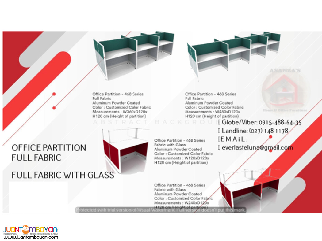 OFFICE PARTITION MOVABLE AND CUBICLE WITH MOBILE PED (FACTORY PRICE)