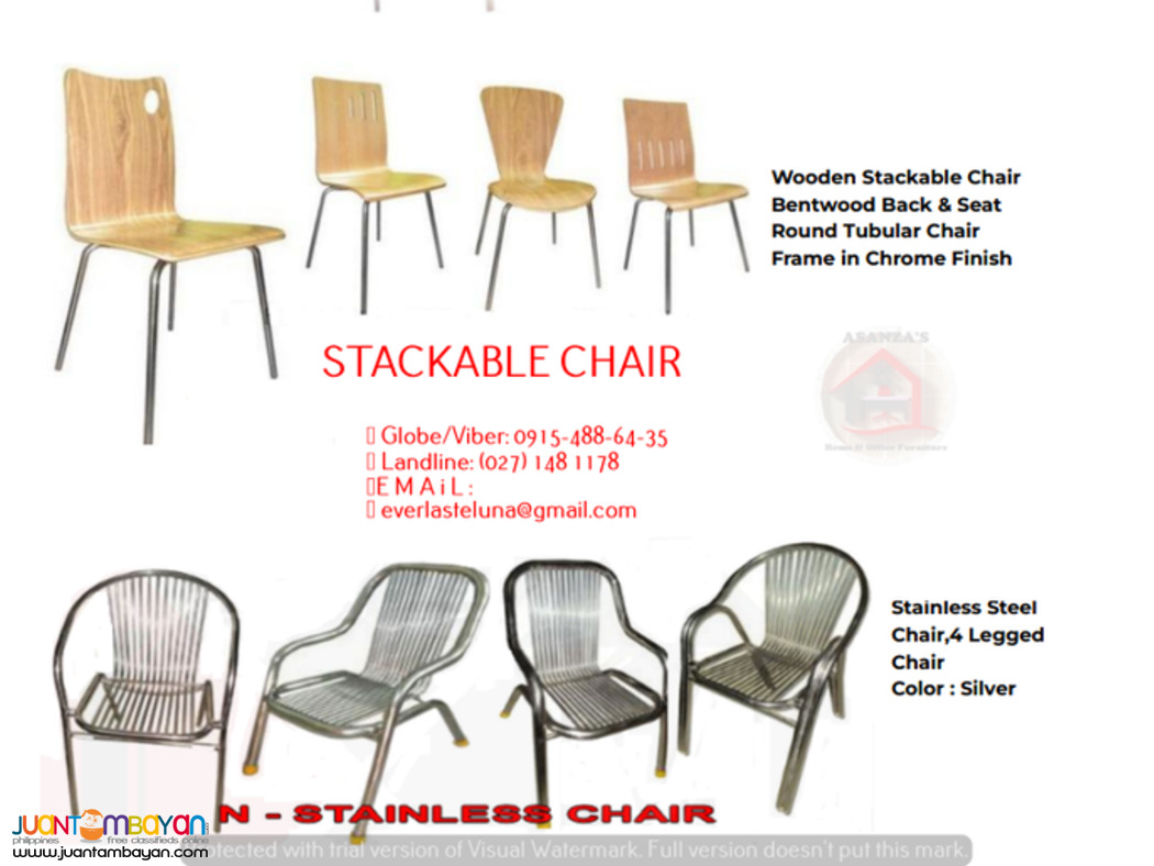 STACKABLE CHAIR (FACTORY PRICE)