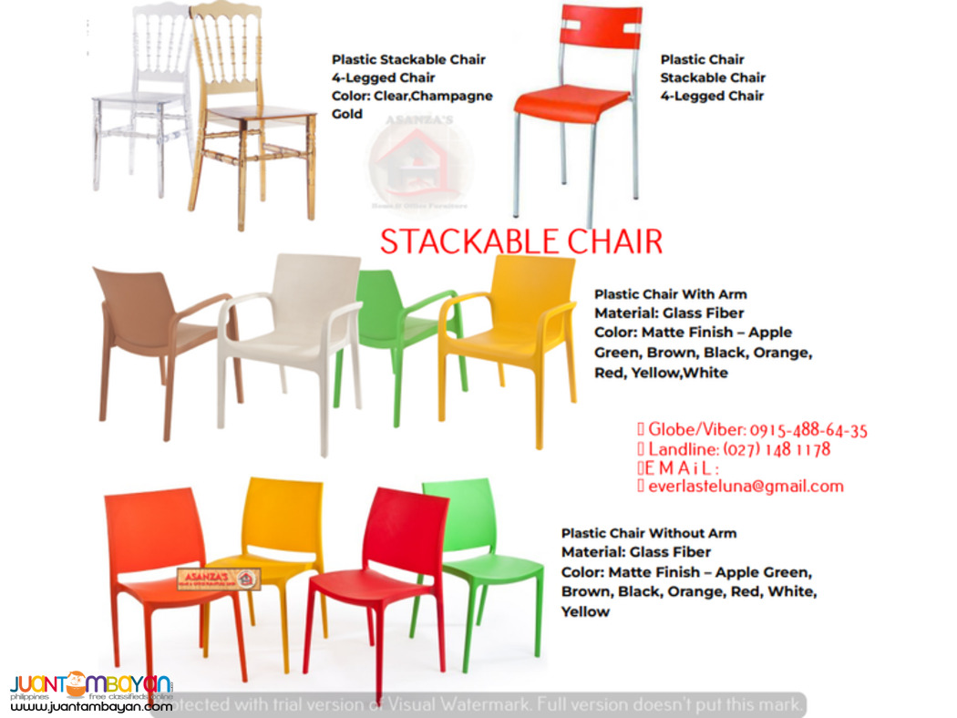 STACKABLE CHAIR (FACTORY PRICE)