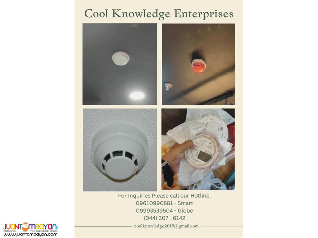 (**Fire Sprinkler System**) (*Smoke and Heat Detector*)