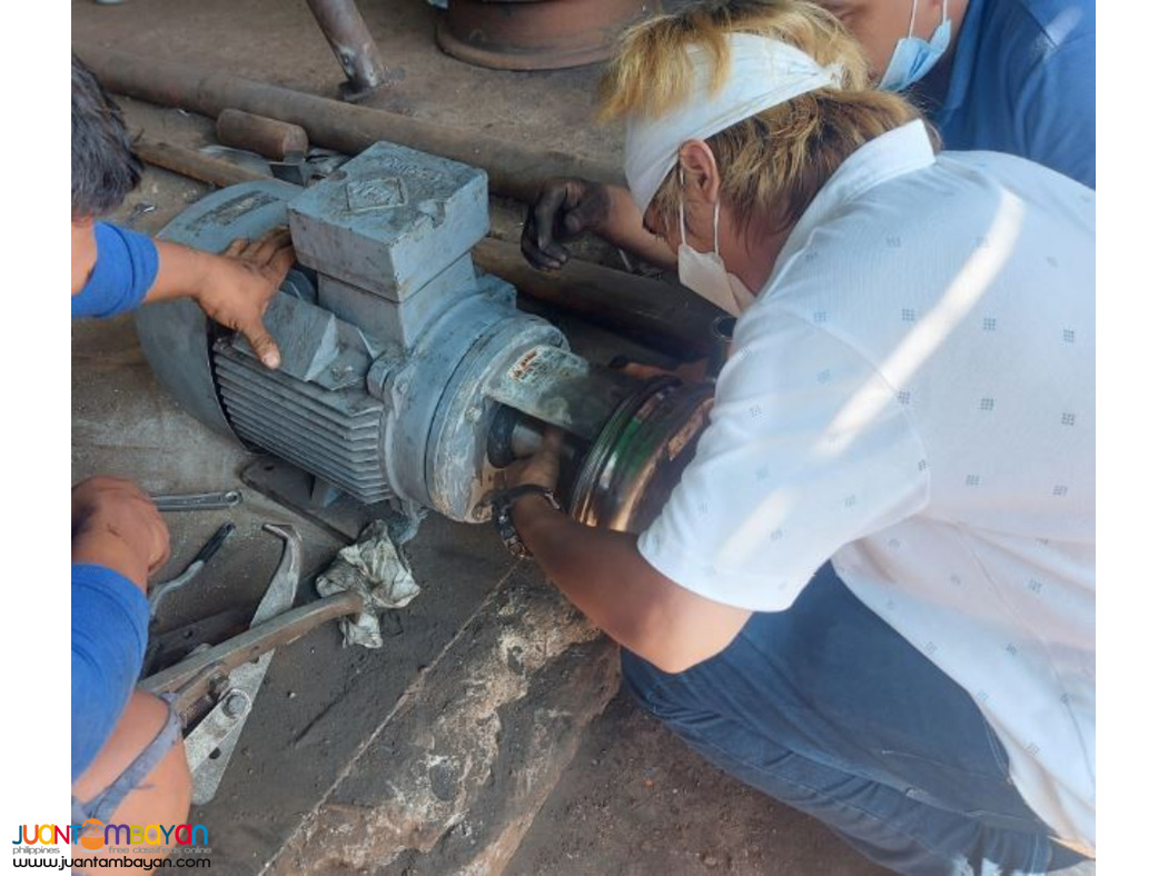 Servicing of PUMPS, DRIVE MOTOR, INDUSTRIAL MACHINE, EQUIPMENT