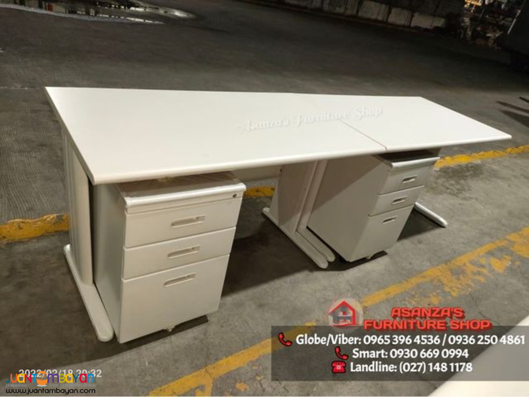 FREESTANDING TABLE WITH MOBILE PEDESTAL || FACTORY PRICE