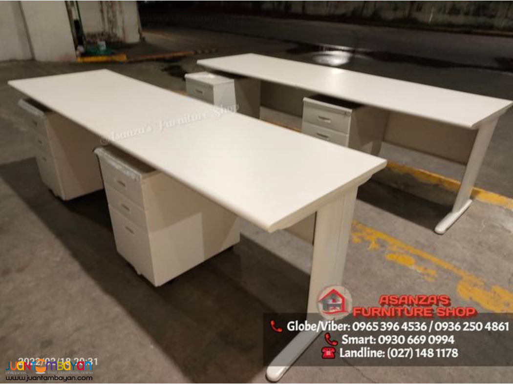 FREESTANDING TABLE WITH MOBILE PEDESTAL || FACTORY PRICE