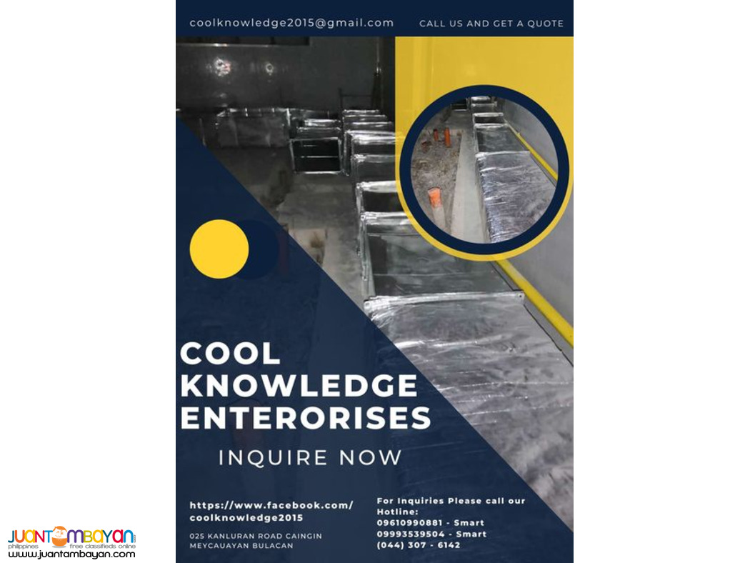 installation, fabrication, supply [ ducting works ]