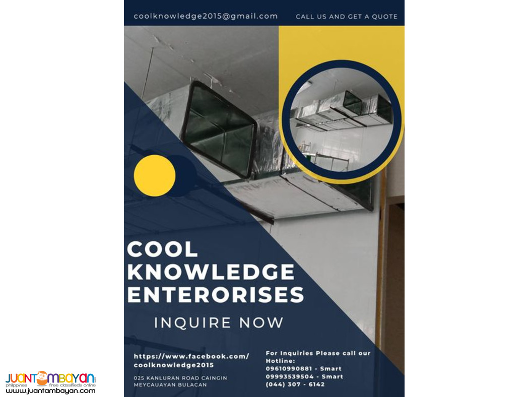 installation, fabrication, supply [ ducting works ]