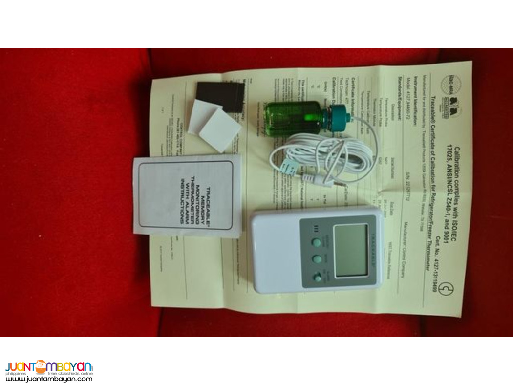 Traceable Vaccine Thermometer, Ref, Freezer Thermometer, 4127
