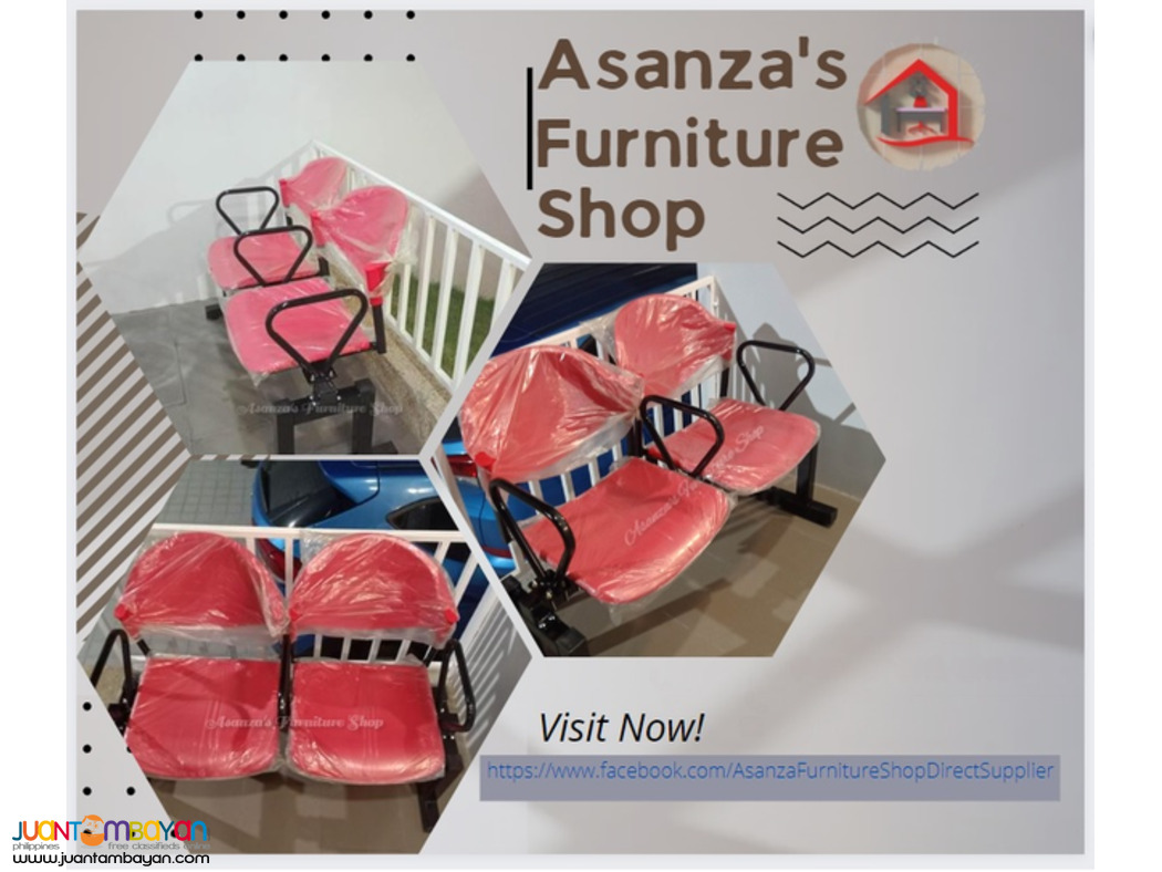 2-3 SEATER PLASTIC GANG-CHAIR | FACTORY PRICE