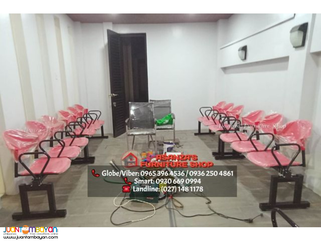 2-3 SEATER PLASTIC GANG-CHAIR | FACTORY PRICE