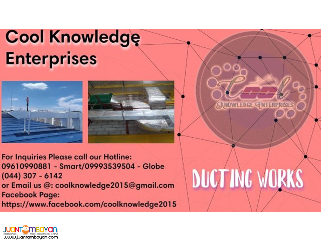 we service, supply and install of ducting works