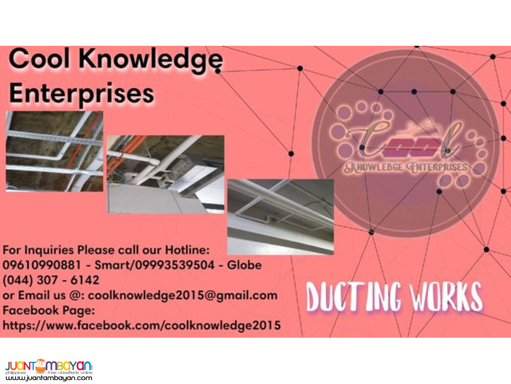 we service, supply and install of ducting works