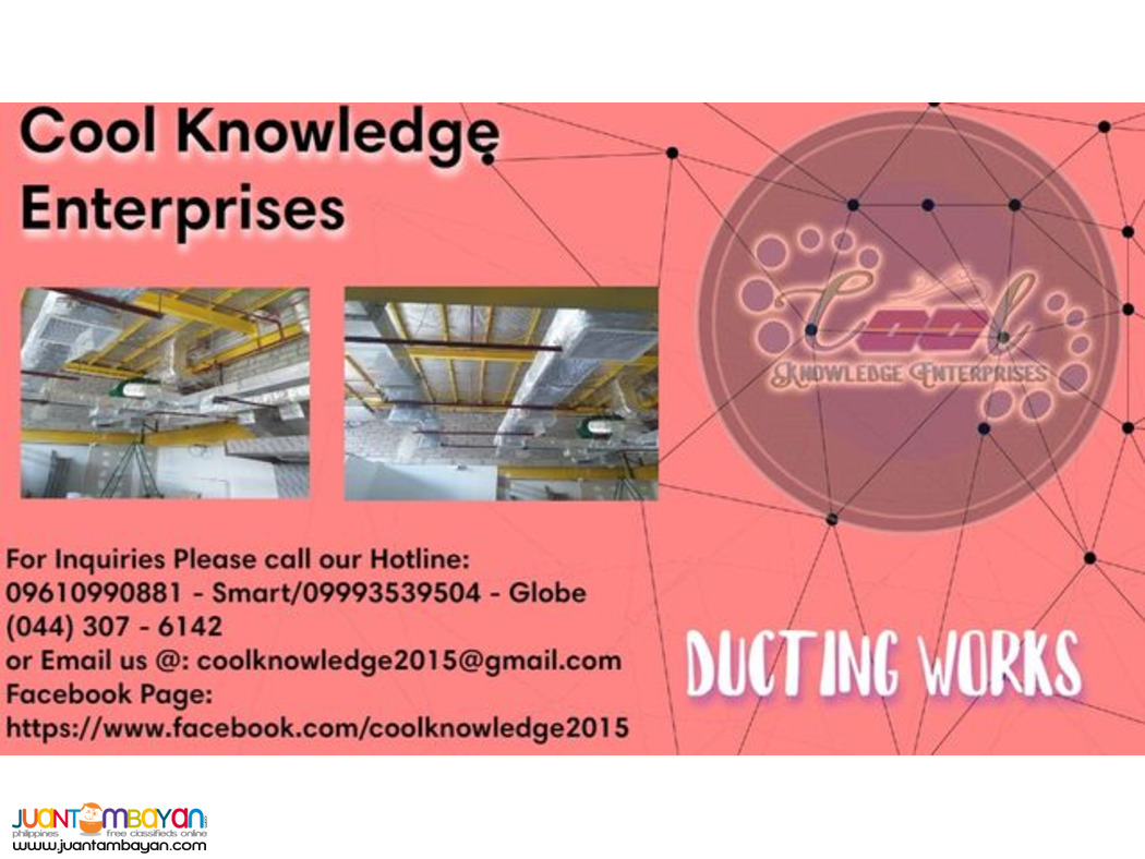 we service, supply and install of ducting works