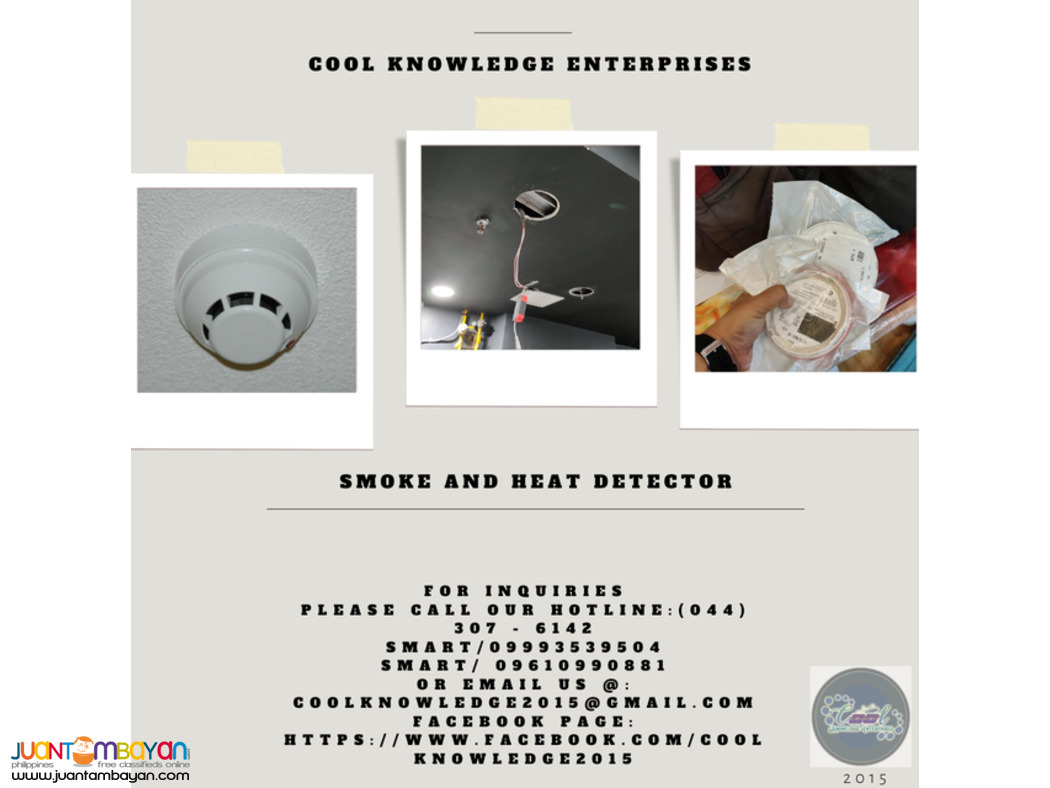 smoke detector and heat detector system  