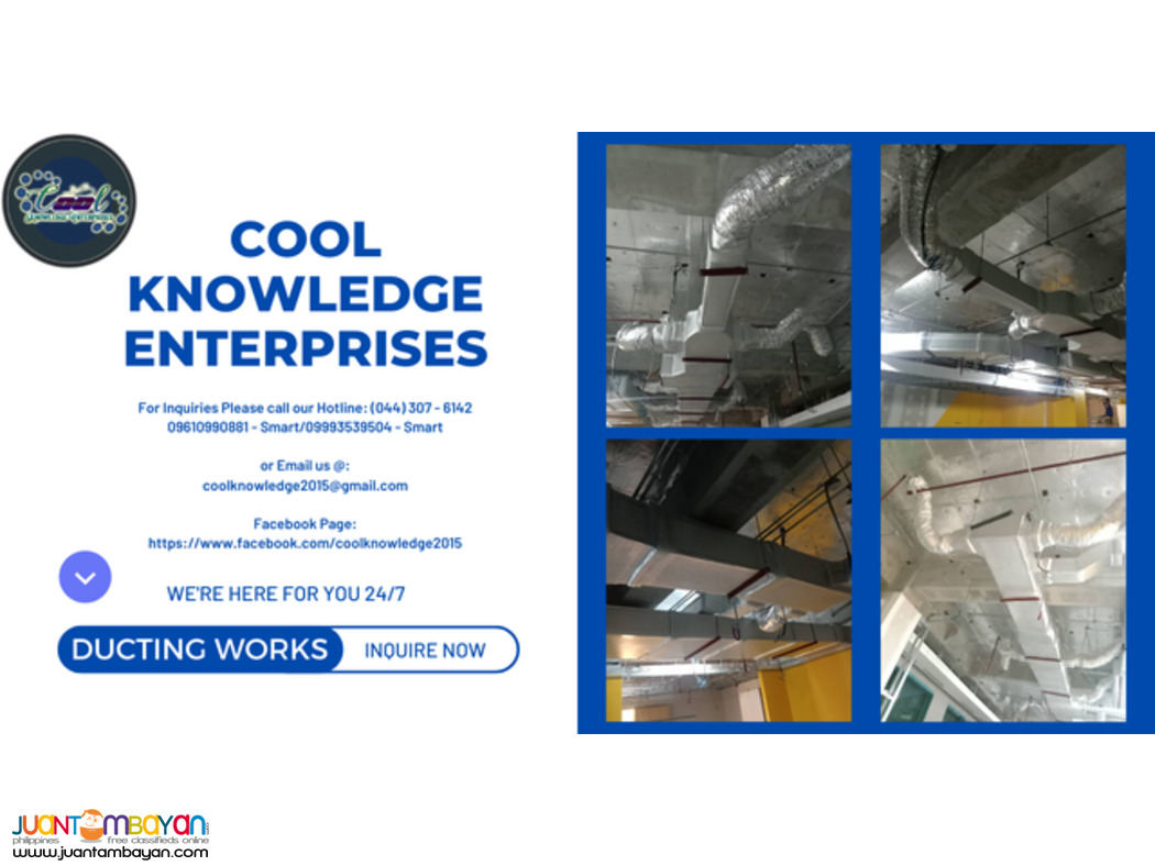 - - services, supply and installation of ducting works - -
