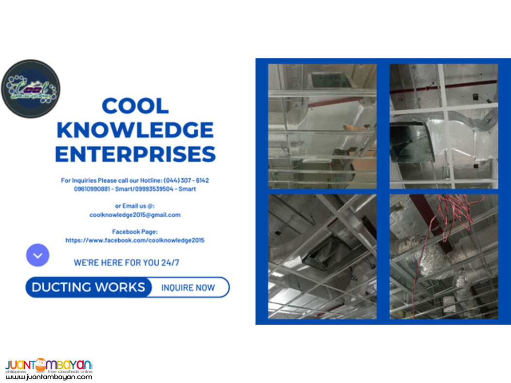 - - services, supply and installation of ducting works - -