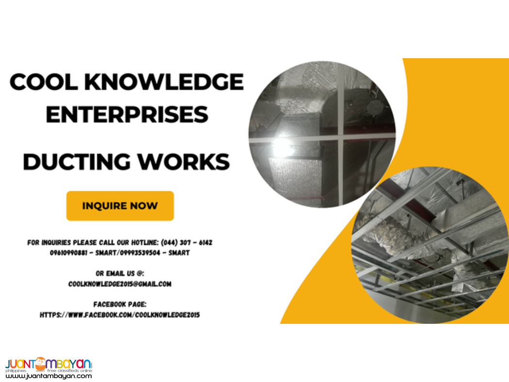 [ fabricate , supply & installation ] ducting works