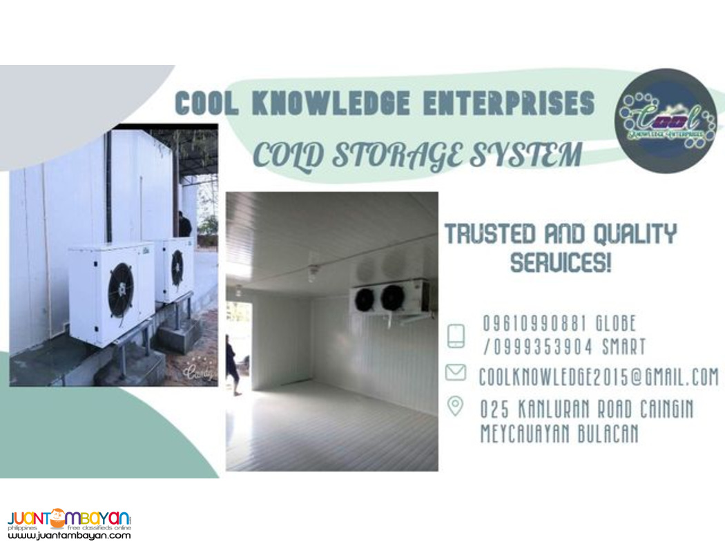 supply/installing COLD STORAGE @ meyc bulacan