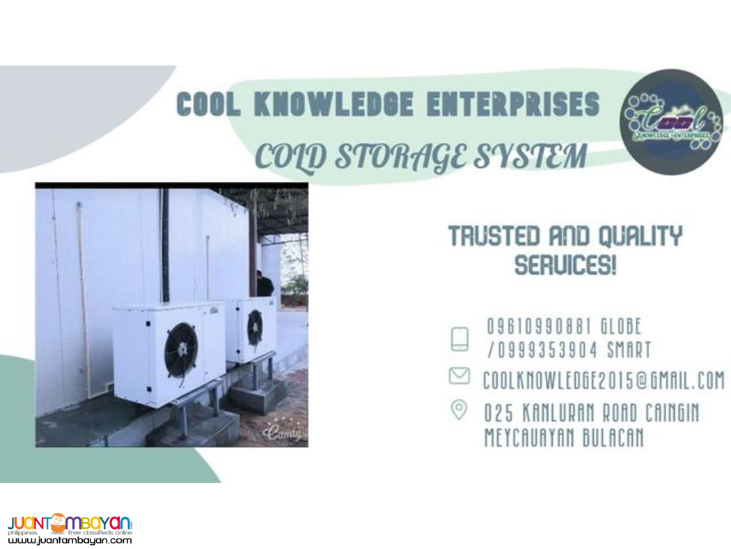 supply/installing COLD STORAGE @ meyc bulacan