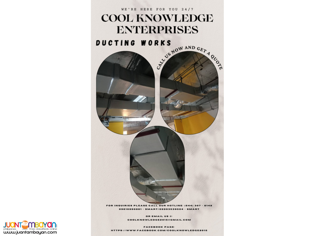 bulacan,manila - services , supply & installation of ducting works