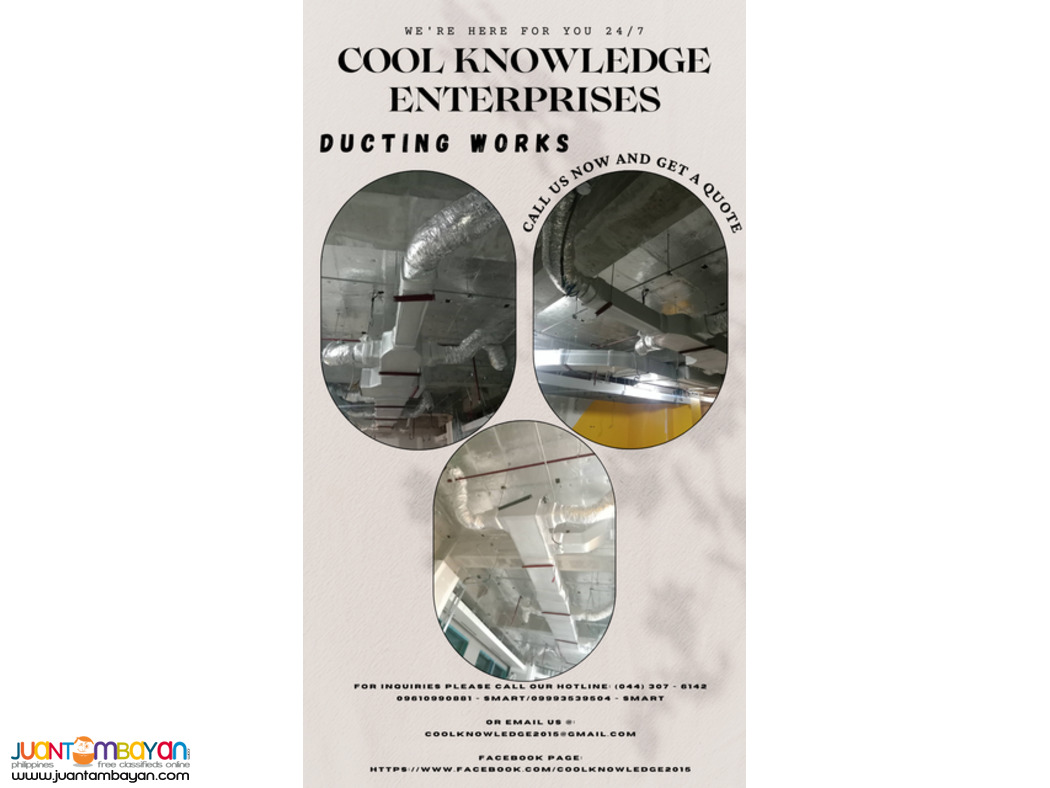 bulacan,manila - services , supply & installation of ducting works