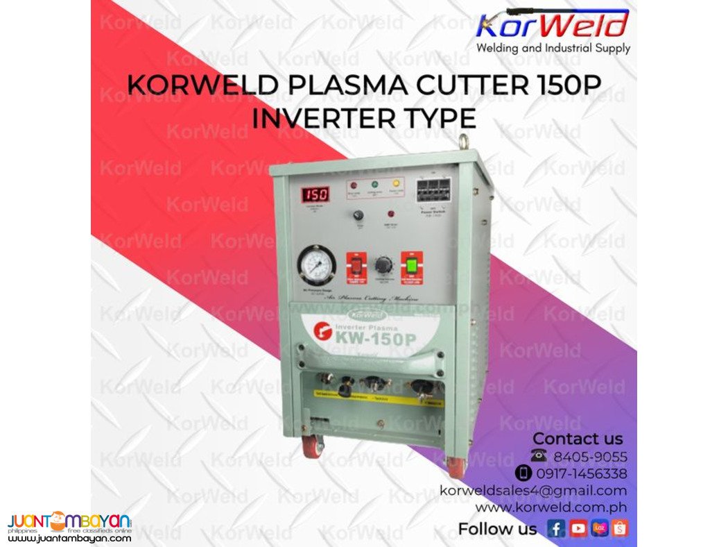 Korweld Plasma Cutter 150P 35-45mm Cutting Capacity 
