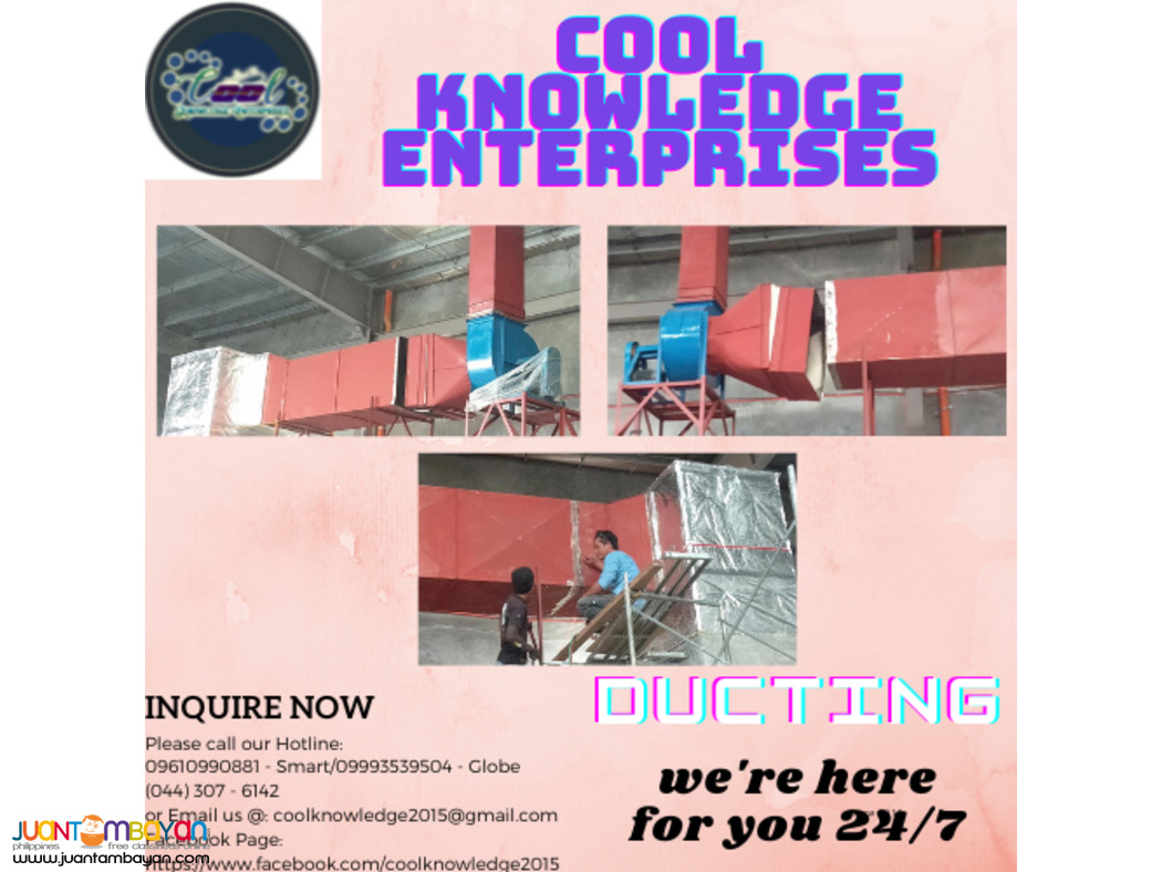 installation and supply of ducting works 