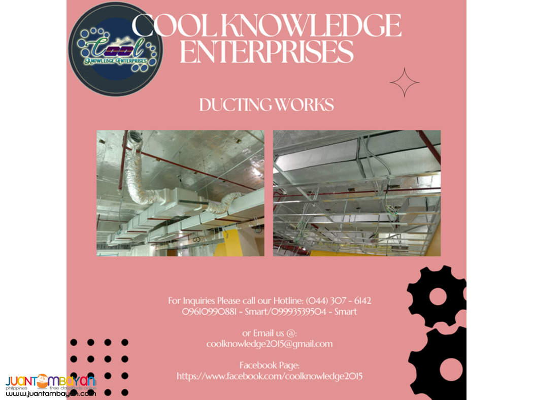 ducting works - installation , fabricate , supply , services