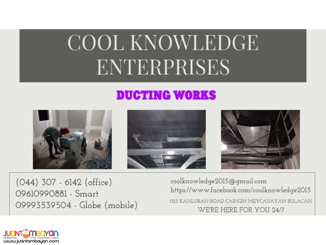we fabricate , supply and install ( ducting works )